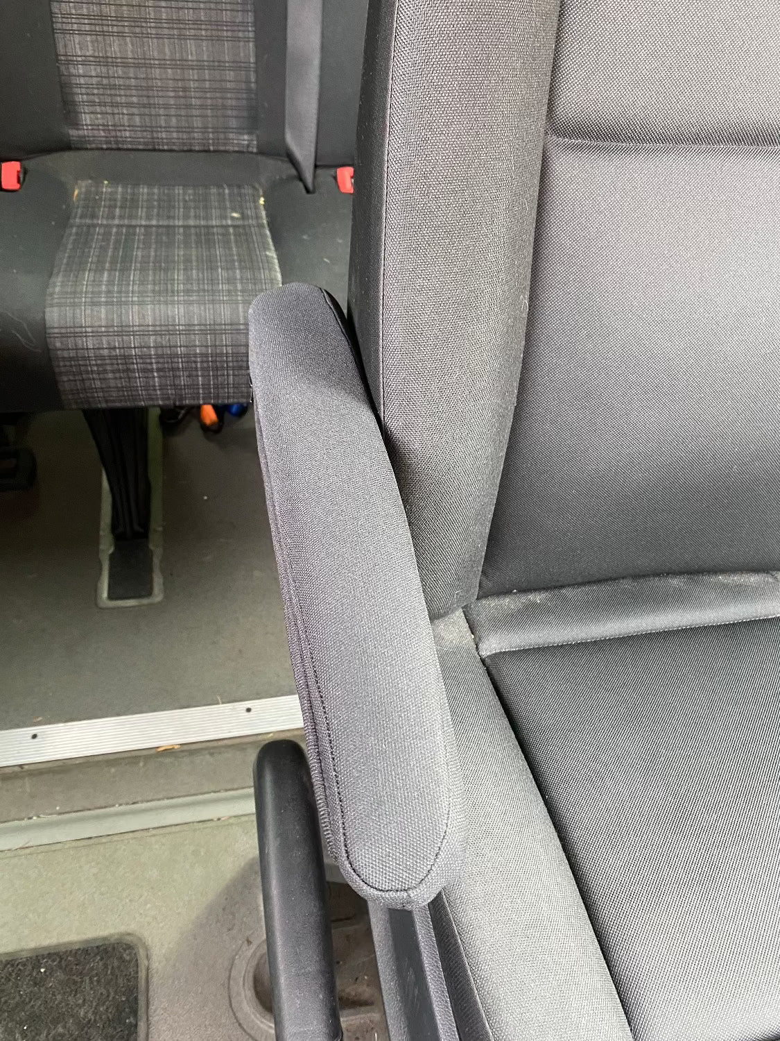Terrawagen Sprinter VS30 Seat Armrest Covers | Protective Fabric Covers for Factory Armrests - Out There Vans, LLC