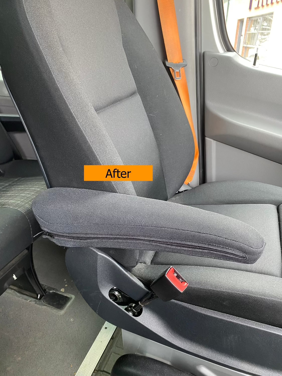Terrawagen Sprinter VS30 Seat Armrest Covers | Protective Fabric Covers for Factory Armrests - Out There Vans, LLC