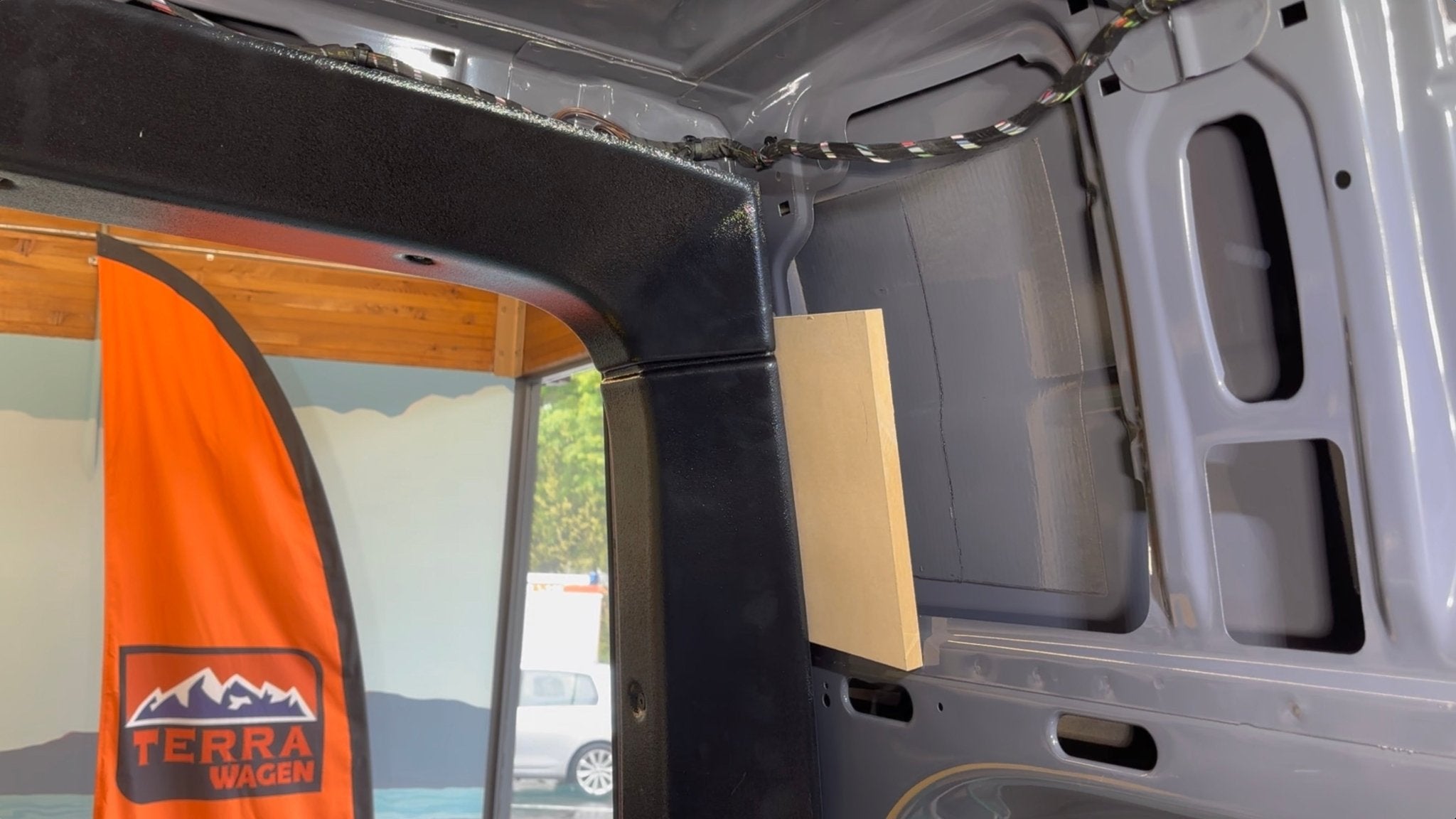 Terrawagen Tidy Trim D - Pillar Rear Door Trim Kit for High Roof Sprinter - Out There Vans, LLC