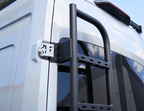 Transit Rear Tire Carrier Ladder - Out There Vans, LLC