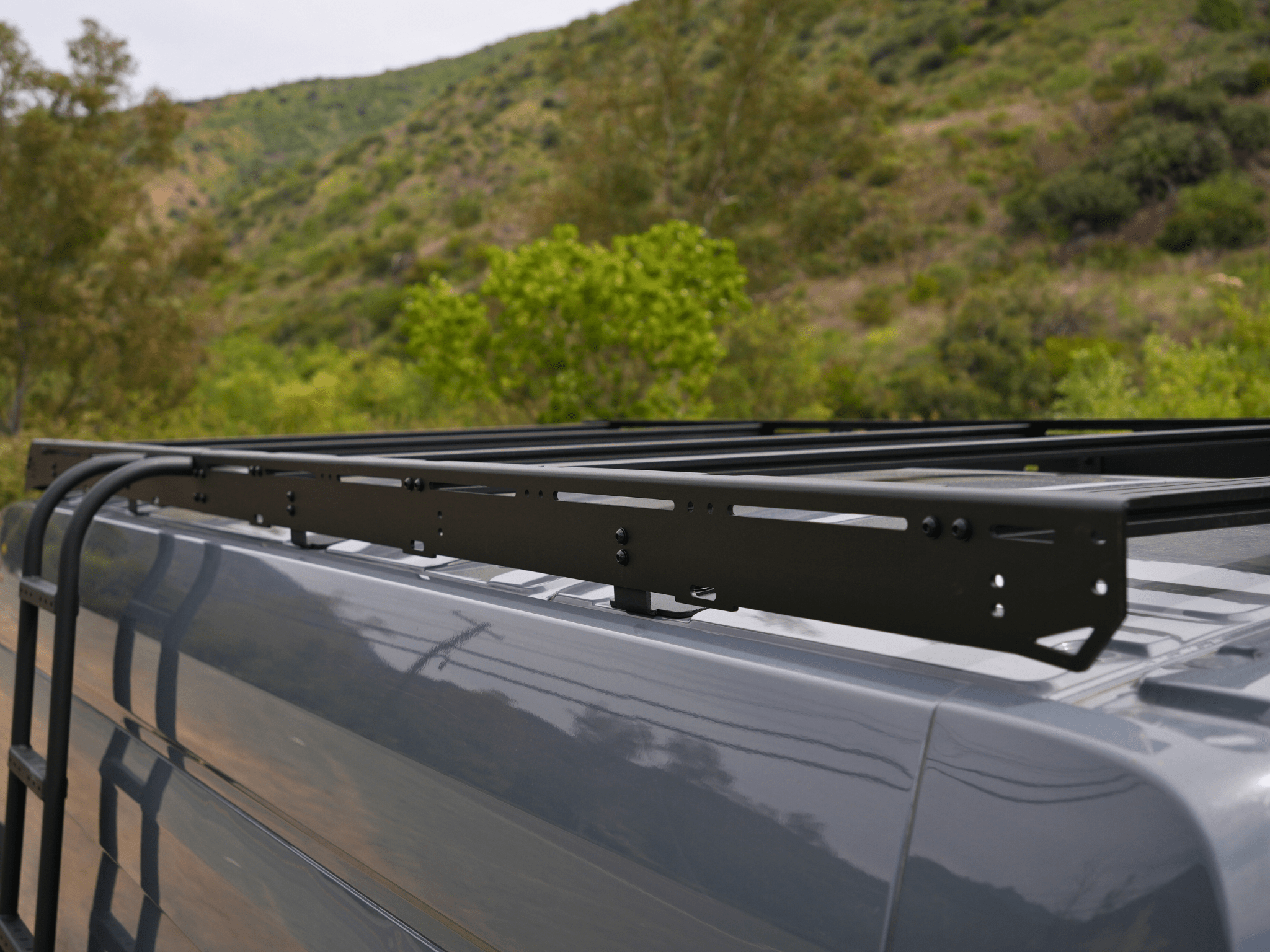 Transit Van 148" High Roof Ext Strata Roof Rack - Out There Vans, LLC