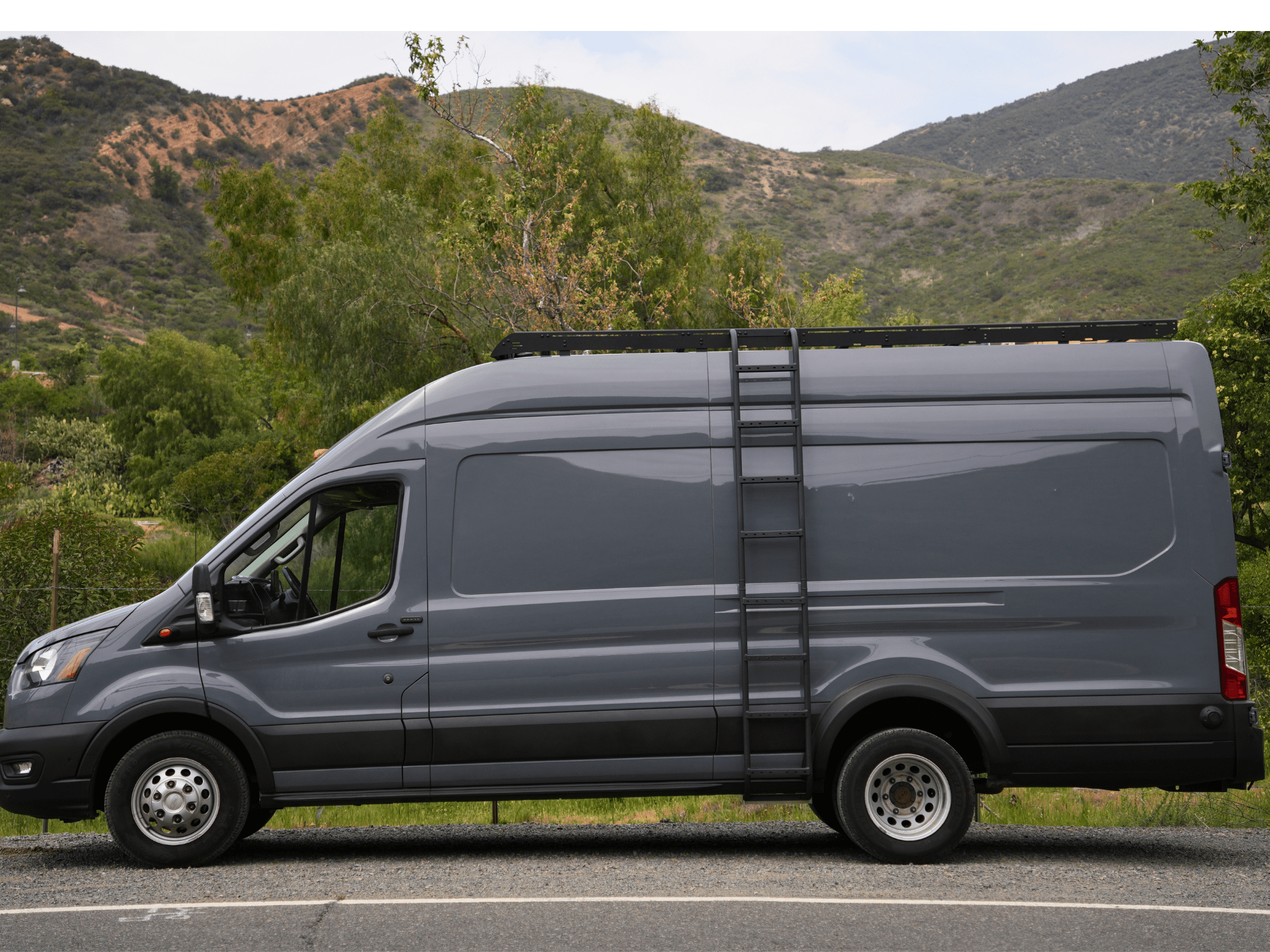 Transit Van 148" High Roof Ext Strata Roof Rack - Out There Vans, LLC