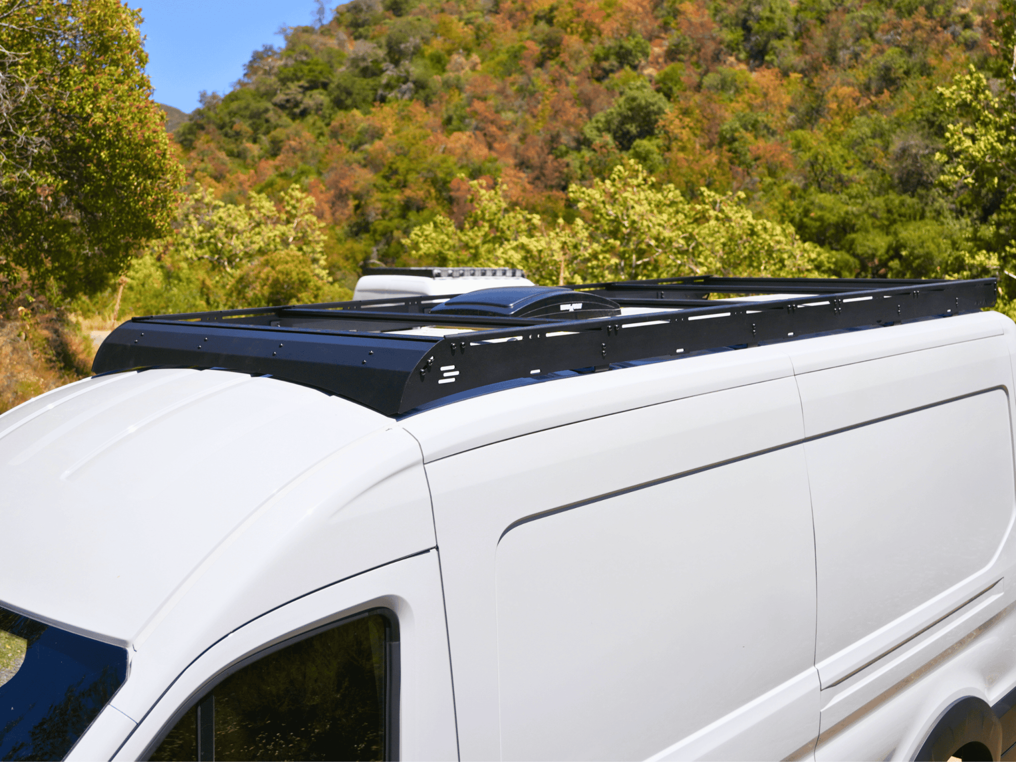 Transit Van 148" Mid Roof Strata Roof Rack - Out There Vans, LLC