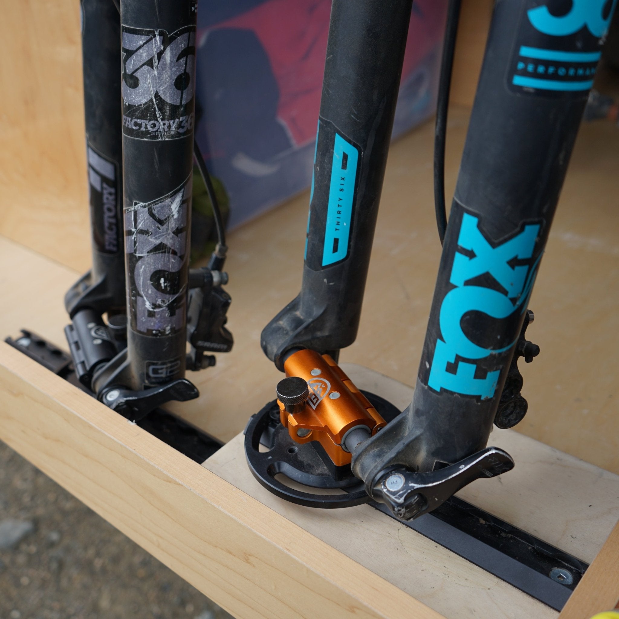 Unaka Thru Axle Bike Fork Mount - Out There Vans, LLC