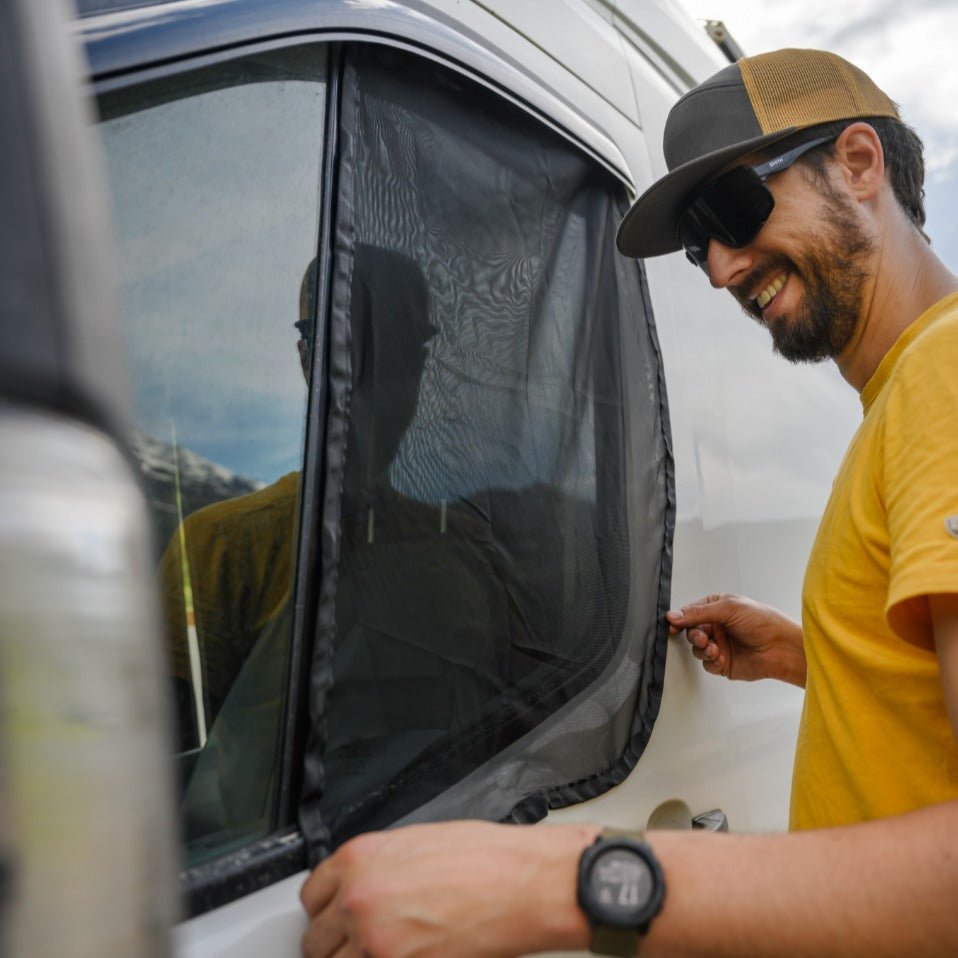 VanEssential Ford Transit Bug Screen - Front Door (Pair) - Out There Vans, LLC