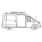 VanEssential Ford Transit Bug Screen - Front Door (Pair) - Out There Vans, LLC