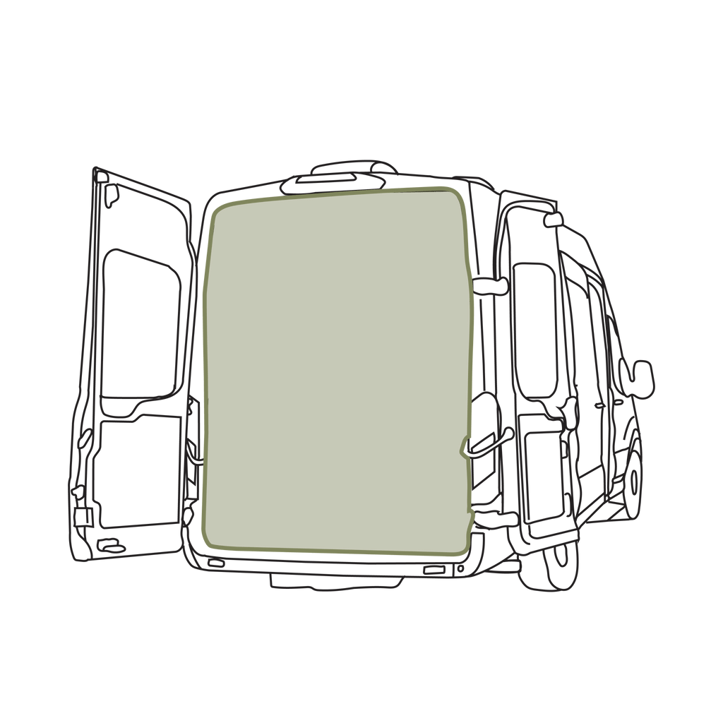 VanEssential Ford Transit Bug Screen - Rear Door - Out There Vans, LLC