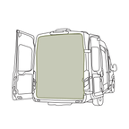VanEssential Ford Transit Bug Screen - Rear Door - Out There Vans, LLC