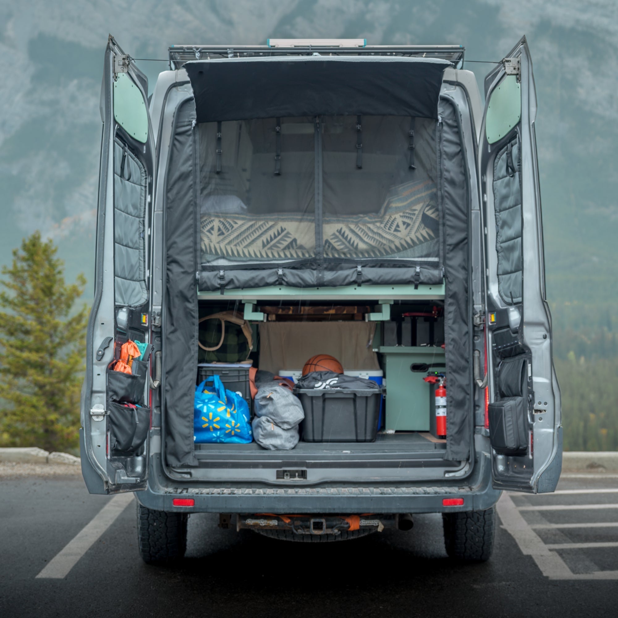 VanEssential Ford Transit Bug Screen - Rear Door - Out There Vans, LLC