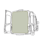 VanEssential Ford Transit Bug Screen - Rear Door - Out There Vans