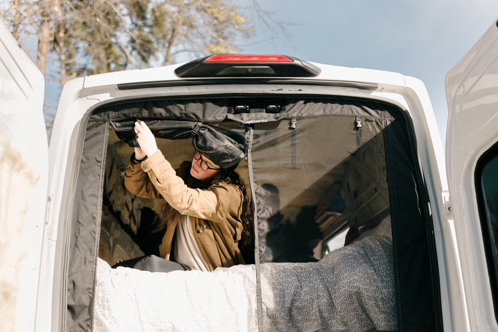 VanEssential Ford Transit Bug Screen - Rear Door - Out There Vans, LLC