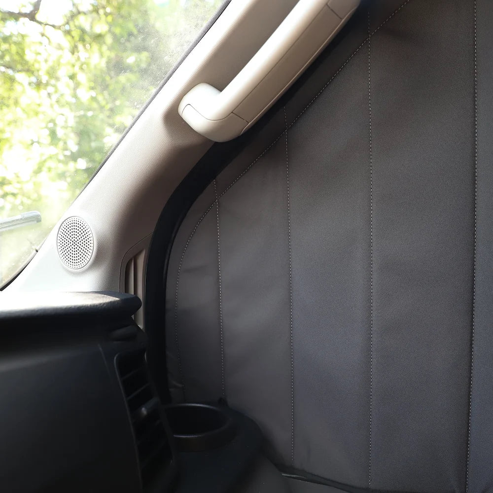 VanEssential Ford Transit Front Door Window Covers (Pair) - Out There Vans, LLC