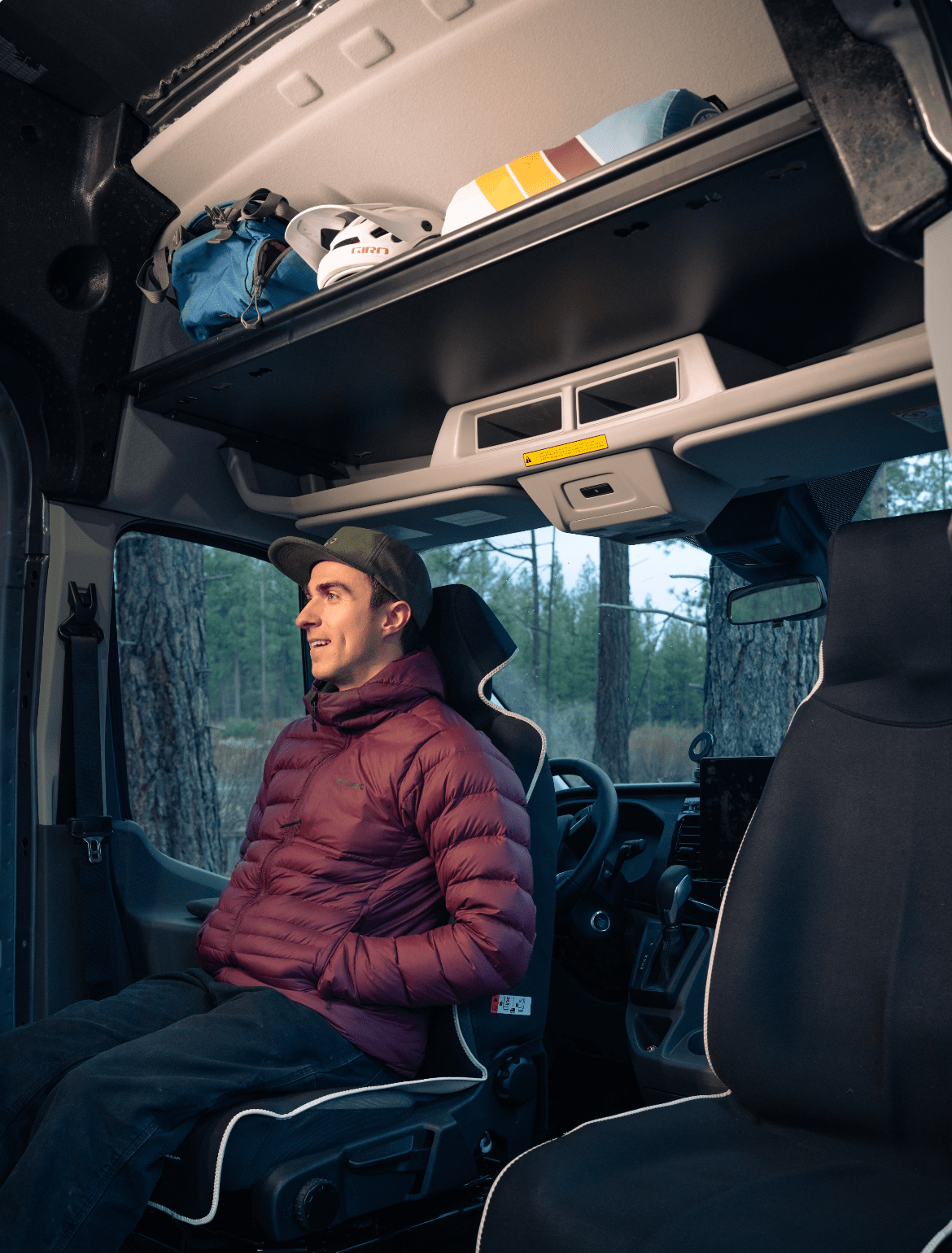 VanEssential Ford Transit Headliner Shelf - Out There Vans, LLC