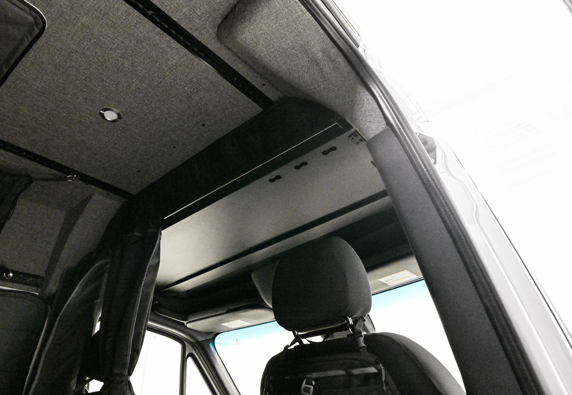 VanEssential Ford Transit Headliner Shelf - Out There Vans, LLC