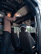 VanEssential Ford Transit Headliner Shelf - Out There Vans, LLC