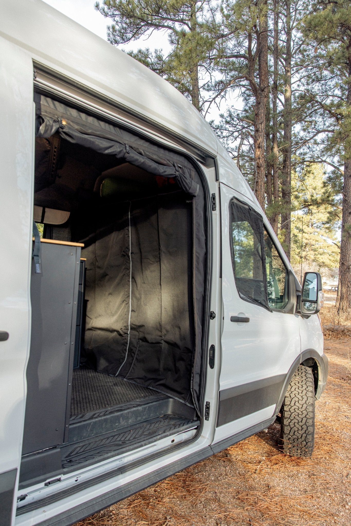 VanEssential Ford Transit Insulated Privacy Curtain - Out There Vans, LLC