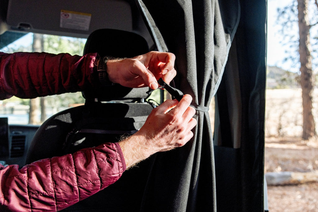 VanEssential Ford Transit Insulated Privacy Curtain - Out There Vans, LLC