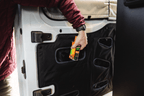 VanEssential Ford Transit Lower Sliding Door Storage Panel - Out There Vans, LLC