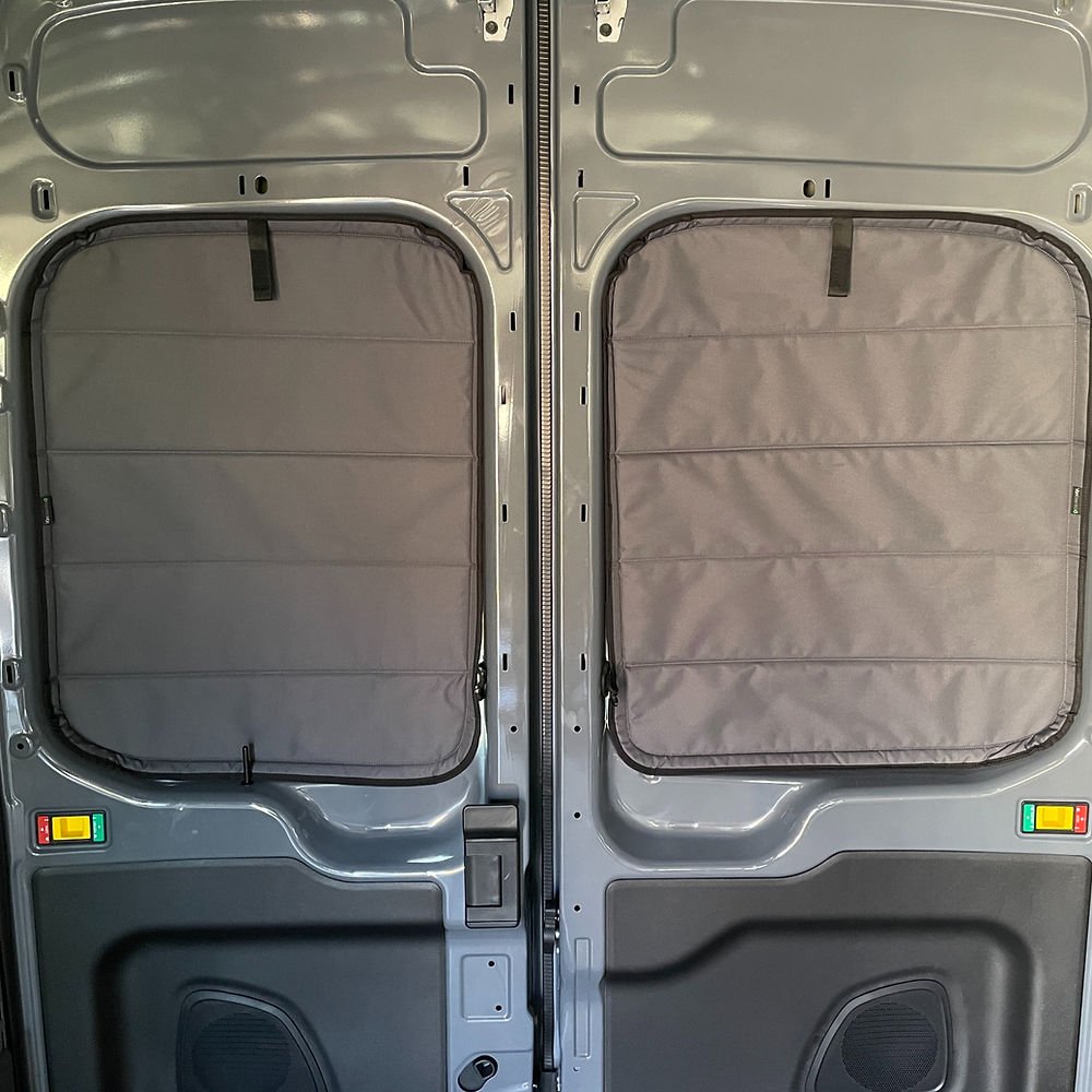 VanEssential Ford Transit Rear Door Window Covers (Pair) - Out There Vans, LLC