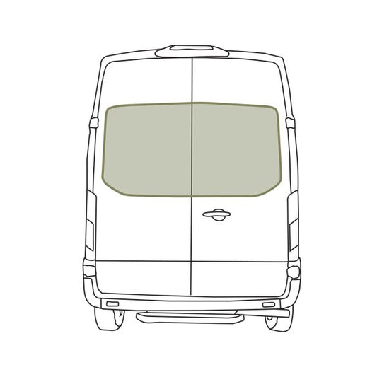 VanEssential Ford Transit Rear Door Window Covers (Pair) - Out There Vans, LLC