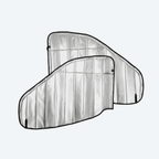 VanEssential Ford Transit Reflective Front Door Window Covers (Pair) - Out There Vans, LLC