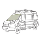 VanEssential Ford Transit Reflective Front Windshield Cover - Out There Vans, LLC