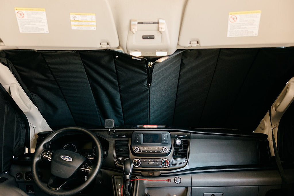 VanEssential Ford Transit Reflective Front Windshield Cover - Out There Vans, LLC