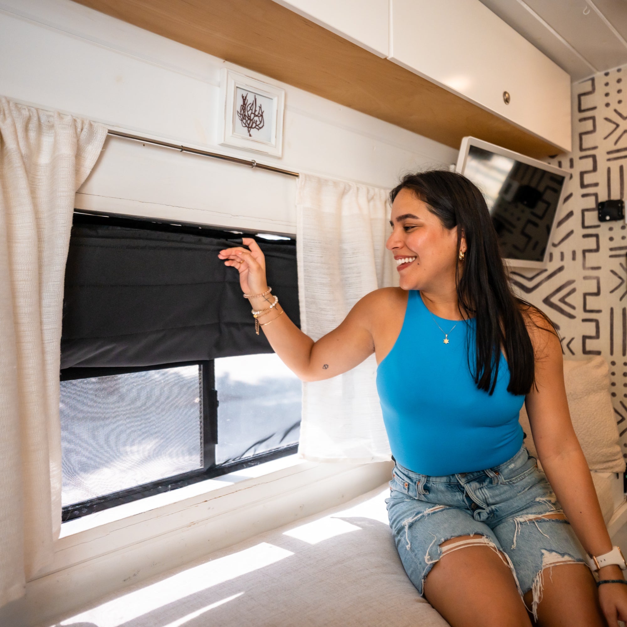 VanEssential Ford Transit Stealth Crew Window Cover - Out There Vans, LLC