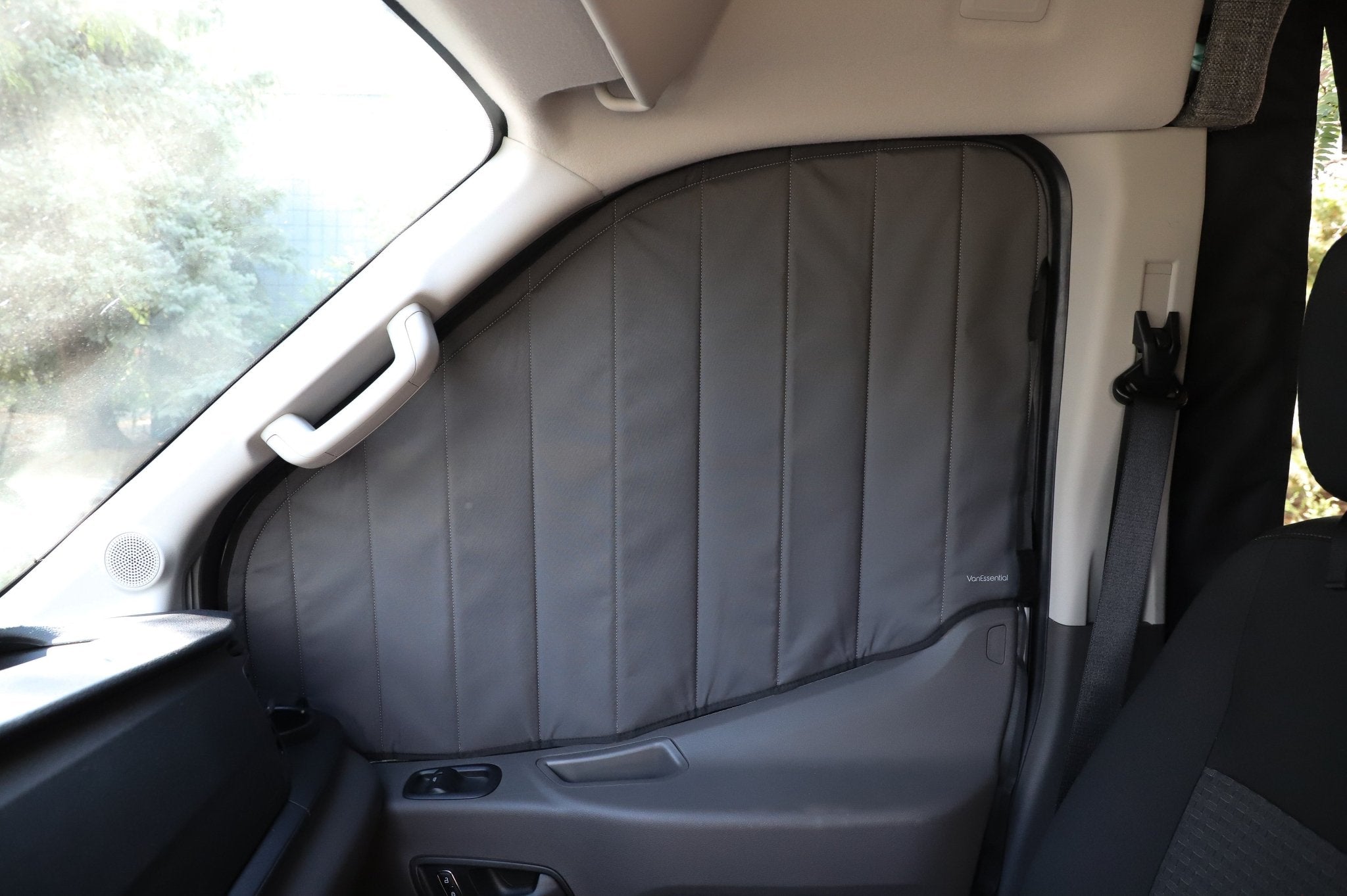VanEssential Ford Transit Stealth Front Door Window Covers (Pair) - Out There Vans, LLC