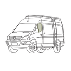 VanEssential Mercedes Sprinter Bug Screen - Front Doors (Pair) - Out There Vans, LLC