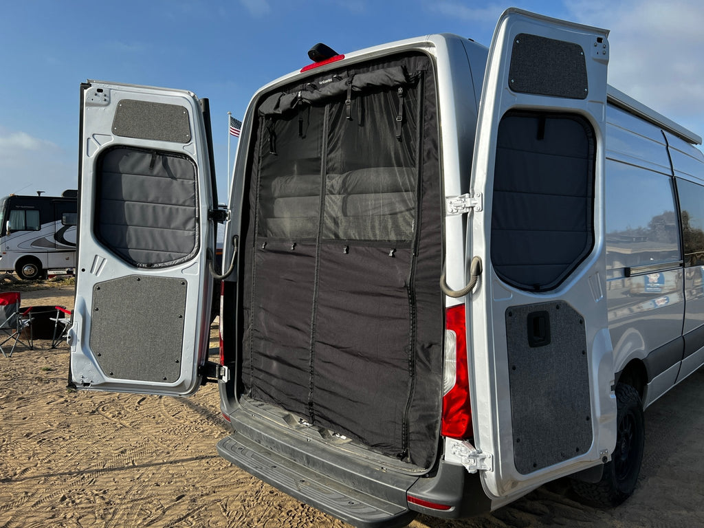 VanEssential Mercedes Sprinter Bug Screen - Rear Door - Out There Vans, LLC
