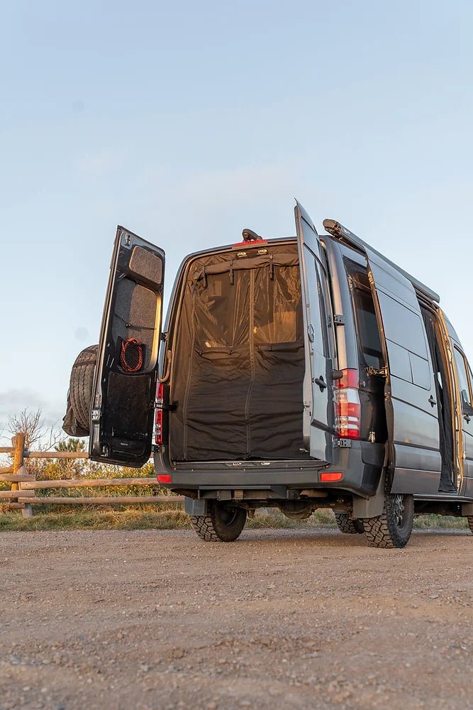 VanEssential Mercedes Sprinter Bug Screen - Rear Door - Out There Vans