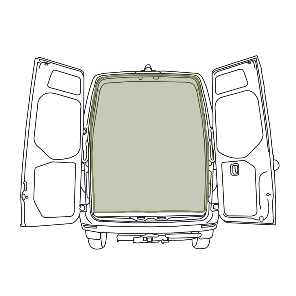 VanEssential Mercedes Sprinter Bug Screen - Rear Door - Out There Vans, LLC
