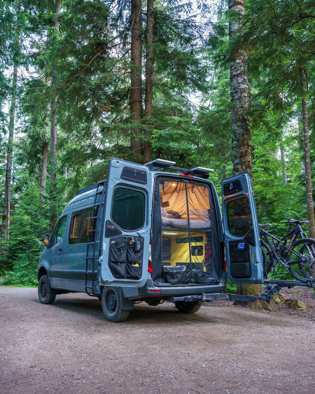 VanEssential Mercedes Sprinter Bug Screen - Rear Door - Out There Vans, LLC