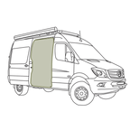 VanEssential Mercedes Sprinter Bug Screen - Sliding Door - Out There Vans