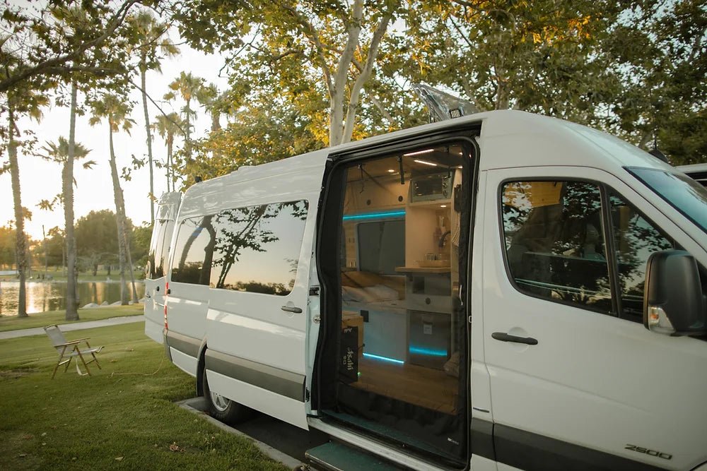 VanEssential Mercedes Sprinter Bug Screen - Sliding Door - Out There Vans