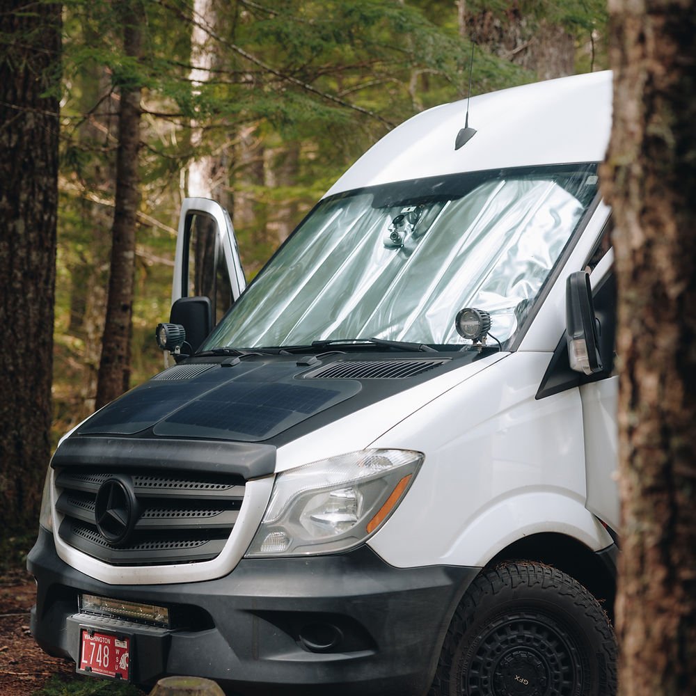VanEssential Mercedes Sprinter Front Windshield Cover - Out There Vans, LLC