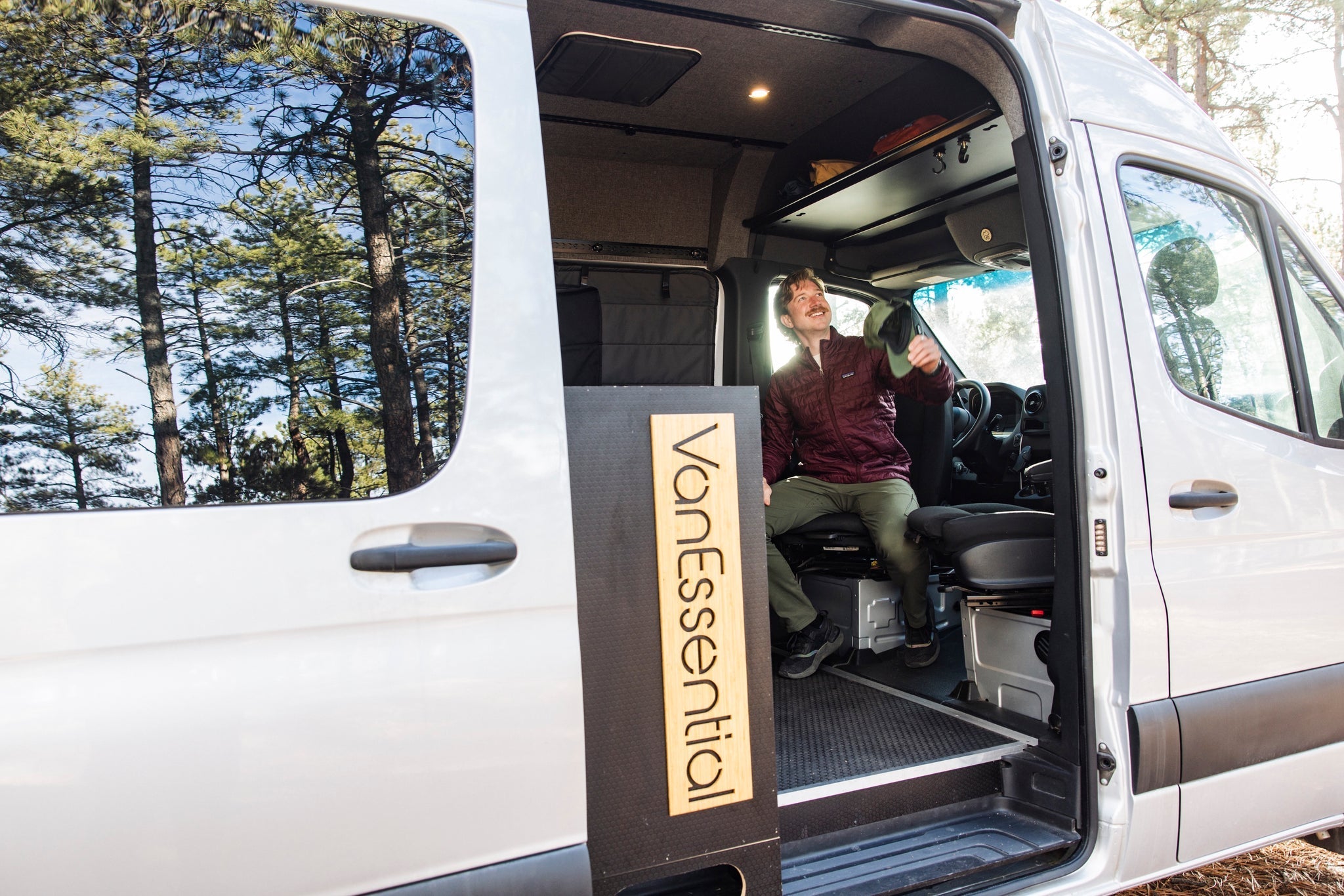 VanEssential Mercedes Sprinter Headliner Shelf - Out There Vans, LLC