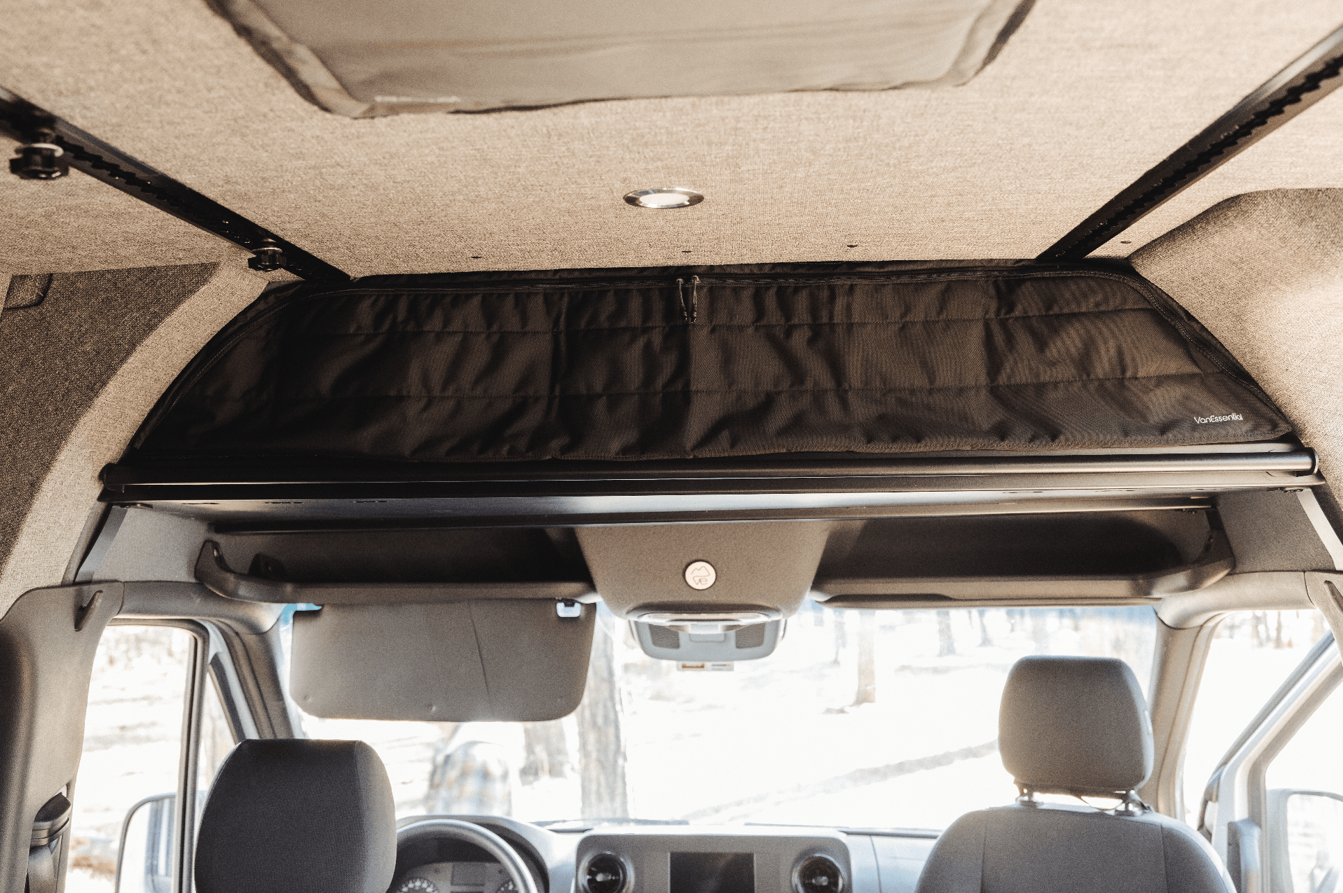 VanEssential Mercedes Sprinter Headliner Shelf Cover - Out There Vans, LLC