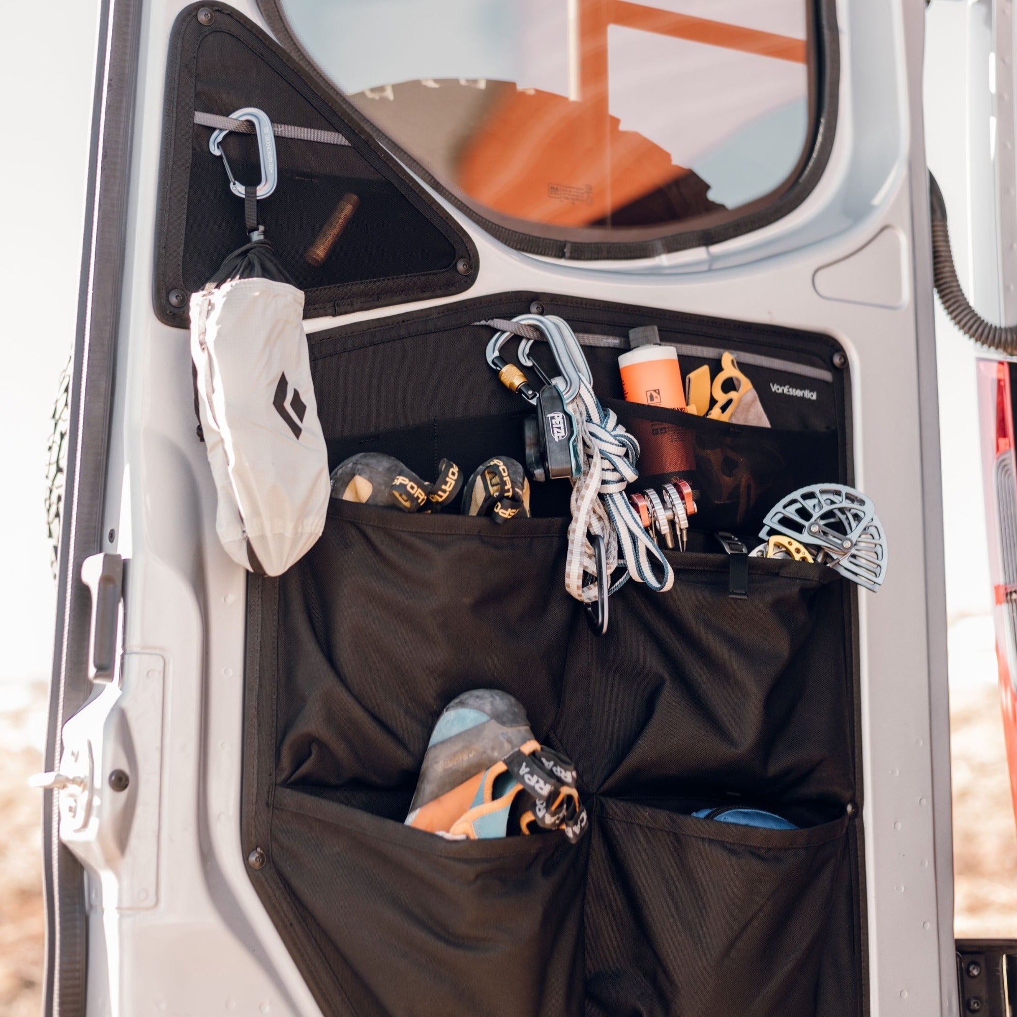 VanEssential Mercedes Sprinter Lower Rear Door Storage Panels (Pair) - Out There Vans, LLC
