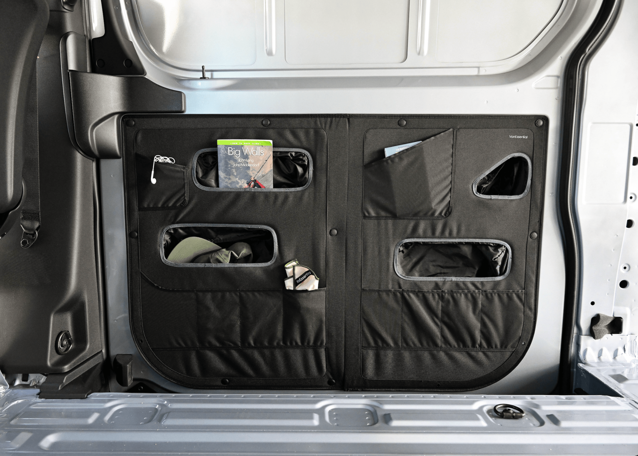 VanEssential Mercedes Sprinter Lower Sliding Door Storage Panel - Out There Vans, LLC