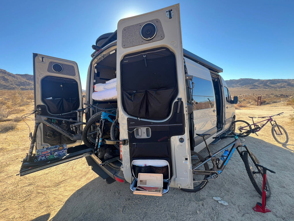 VanEssential Mercedes Sprinter Middle Rear Door Storage Panels (Pair) - Out There Vans, LLC