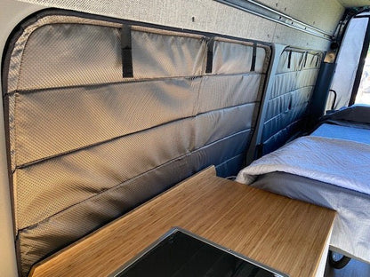 VanEssential Mercedes Sprinter Passenger Van Middle + Rear QTR Window Cover - Out There Vans, LLC