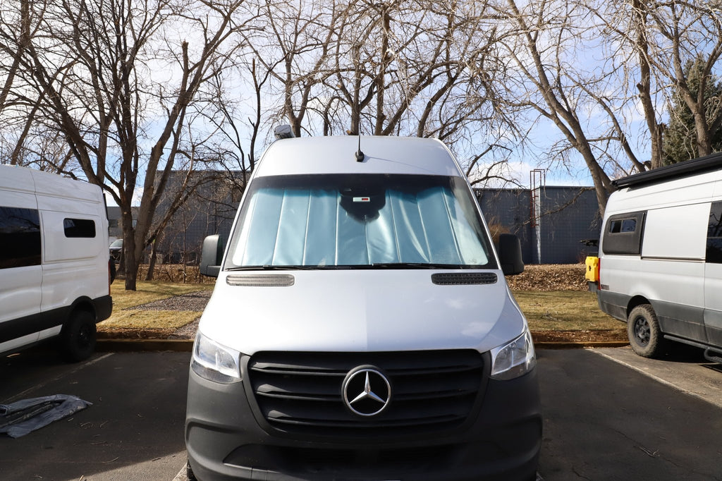 VanEssential Mercedes Sprinter Reflective Front Windshield Cover - Out There Vans, LLC