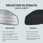 VanEssential Mercedes Sprinter Stealth Front Door Window Covers (Pair) - Out There Vans, LLC