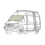 VanEssential Mercedes Sprinter Stealth Front Windshield Cover - Out There Vans, LLC