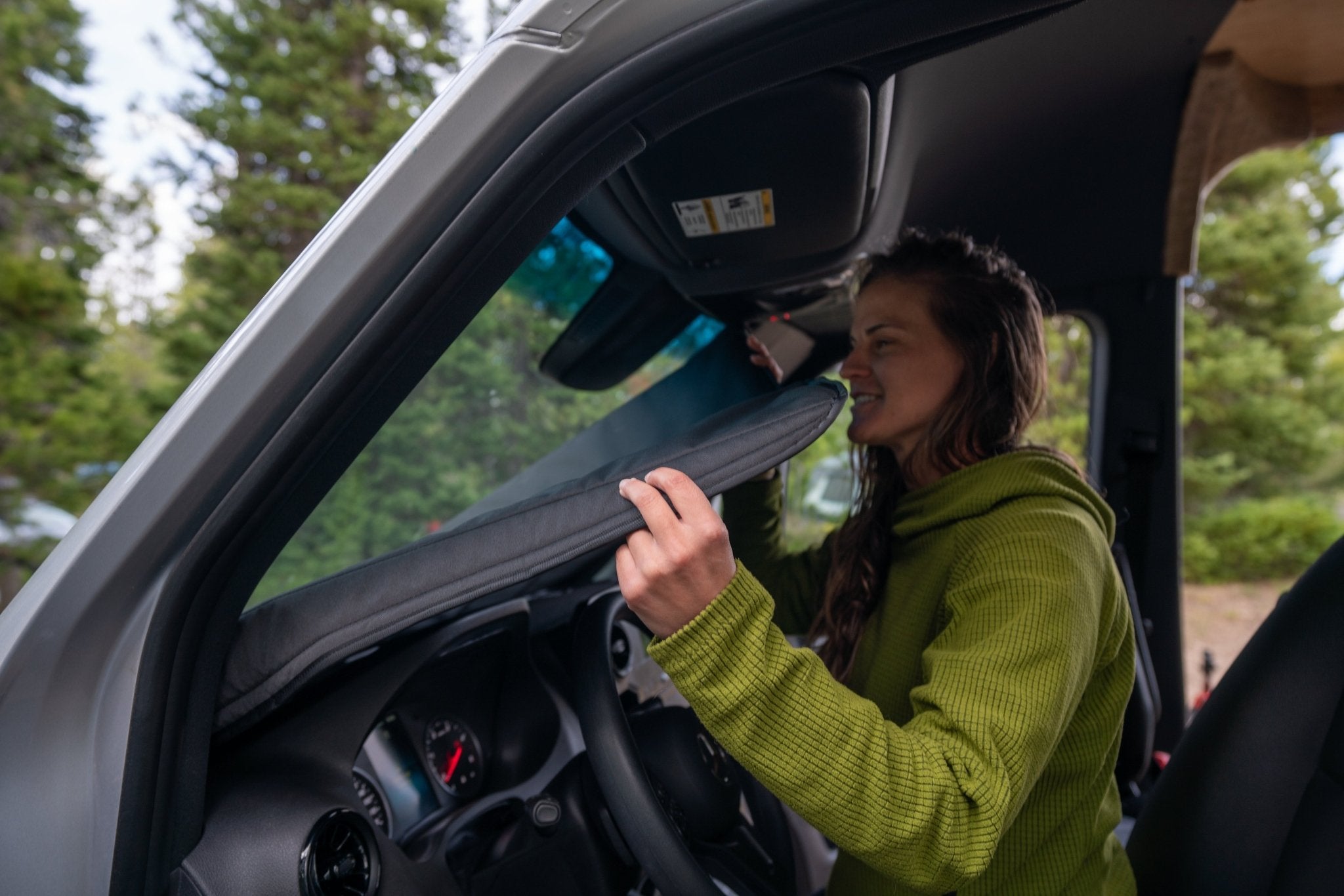 VanEssential Mercedes Sprinter Stealth Front Windshield Cover - Out There Vans, LLC