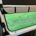 VanEssential Mercedes Sprinter Stealth Sliding Door Window Cover - Out There Vans, LLC