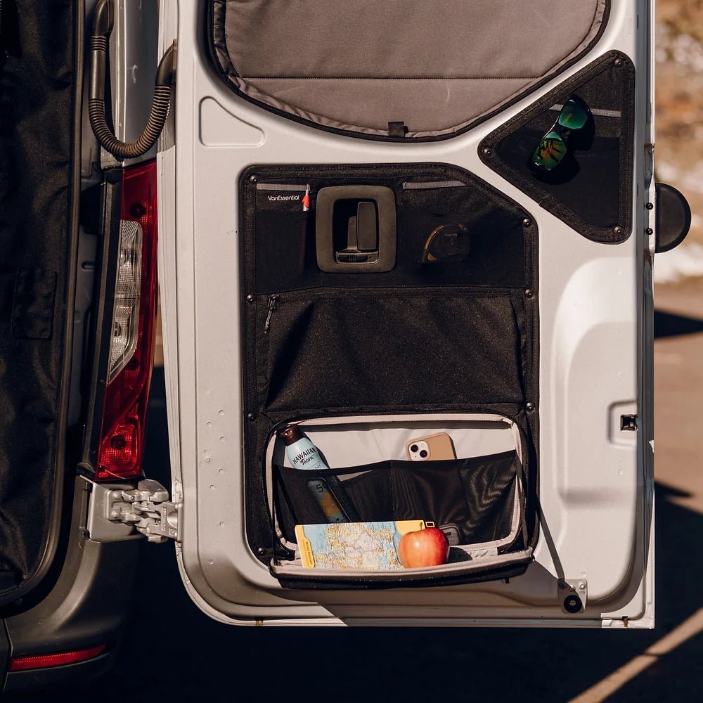 VanEssential Mercedes Sprinter VS30 Lower Rear Door Storage Panels (Pair) - Out There Vans