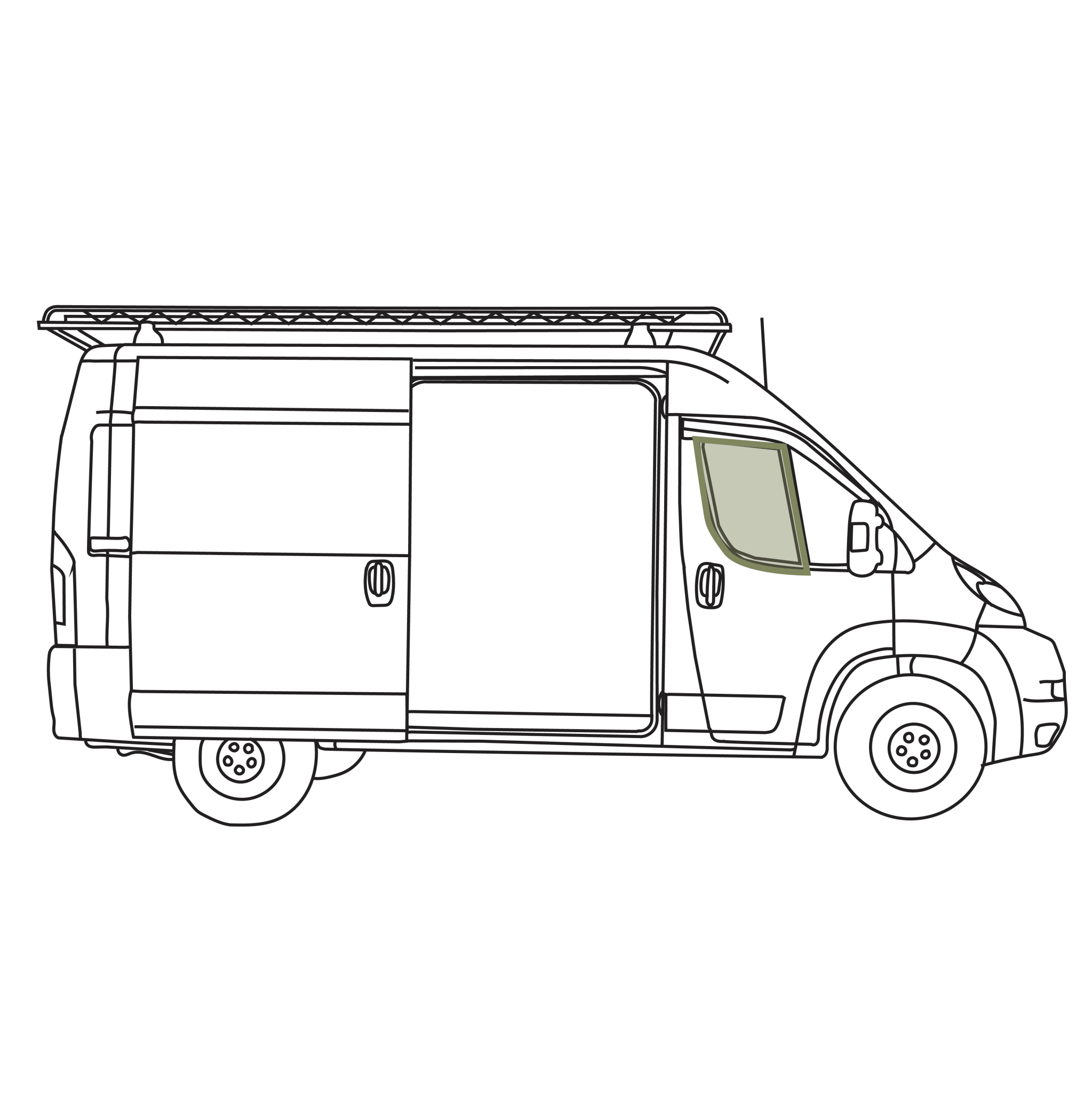 VanEssential RAM ProMaster Bug Screen - Front Doors (Pair) - Out There Vans, LLC